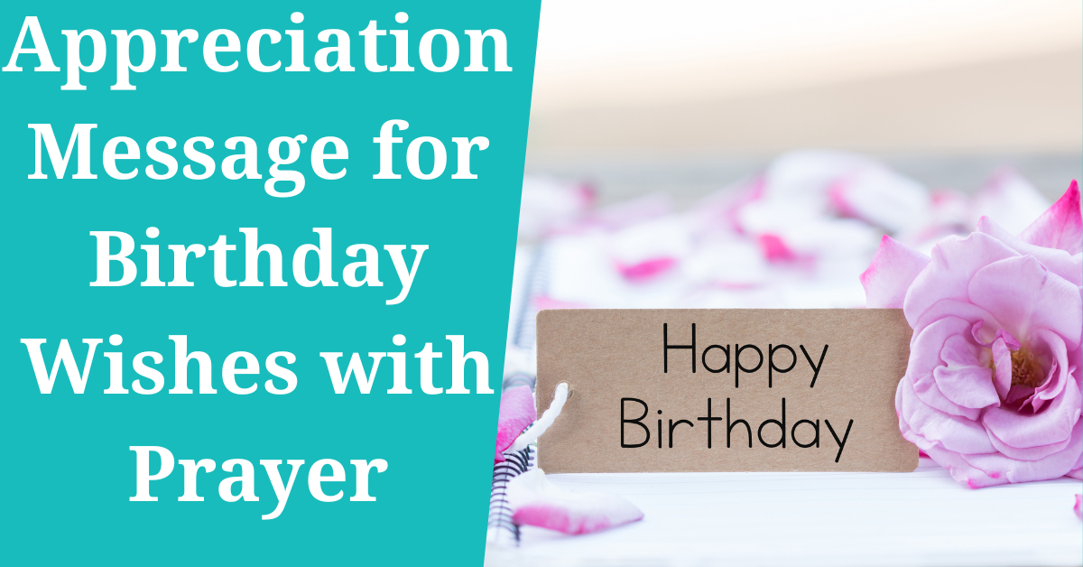 appreciation message for birthday wishes with prayer
